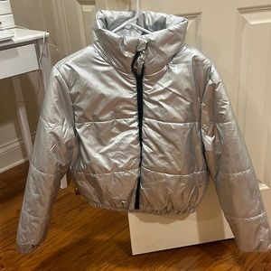 Silver Bomber Jacket